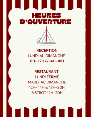 2026 Heures d'Ouverture